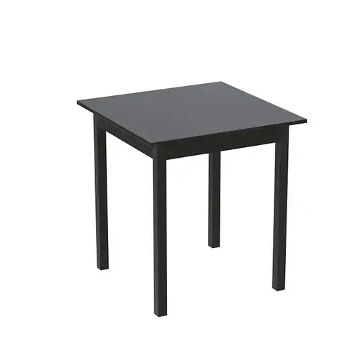 Стіл кухонний Ferrum-decor Агата 75x80x80 Чорний ДСП Сосна Кембра 16мм (FRD-105680)