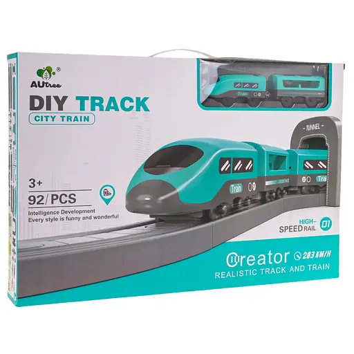 Электропоезд для детей+ Аксессуары 92 шт. - фото 5