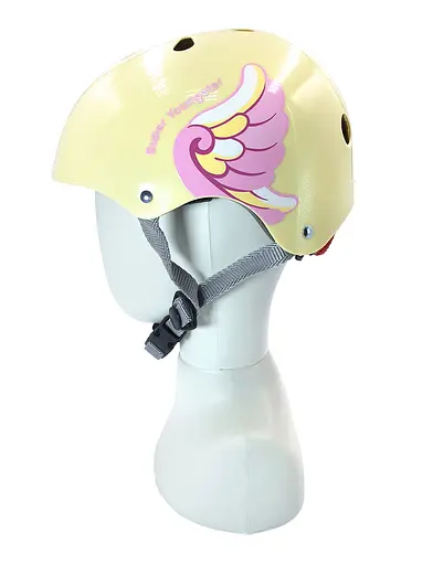 Комплект детский шлем и защита Yongkang GB24429-2009 S (5-9 л) желтый крылья (G0001964) - фото 4