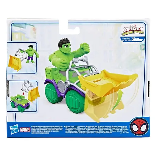 Набор игрушечный Hasbro Spidey And His Amazing Friends Hulk Smash Truck (F6776_F7457) - фото 4