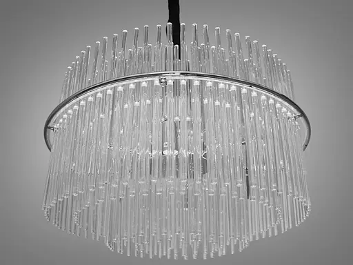 Символ розкоші та елегантності, стильна підвісна люстра зі скляними ел - фото 2