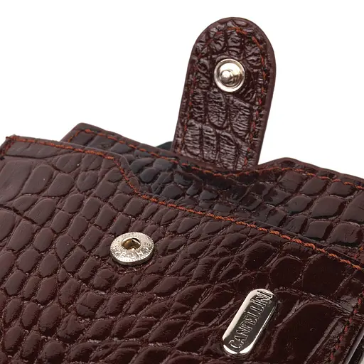 Мужской кожаный кошелек Canpellini 12х9.8х1 см acs0025053 - фото 3