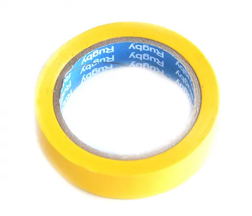 Ізоляційна стрічка жовта Brille ПВХ 19 мм х 20 м 305-017 - фото 2