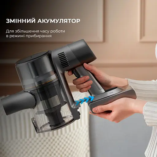 Вертикальний+ручний пилосос 2 в 1 Dreame Cordless Vacuum Cleaner R20 (VTV97A) - фото 8