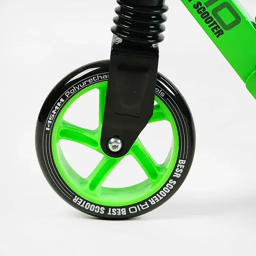 Самокат Best Scooter Rio 68-89х54.5 см Зелено-чорний 000283538 - фото 4