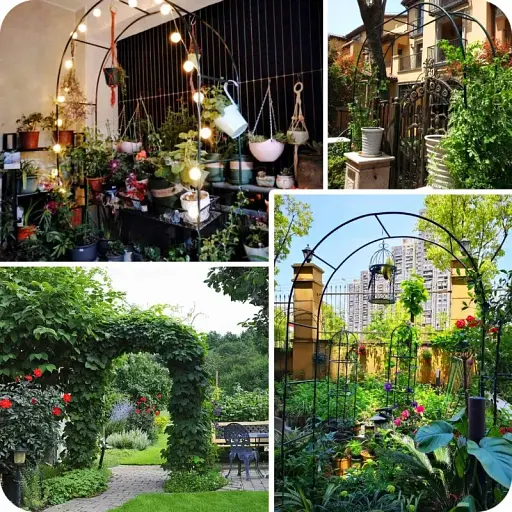 Садовая пергола KRUMAD Terrace KMDW16 240×140×38 см металлическая - фото 6