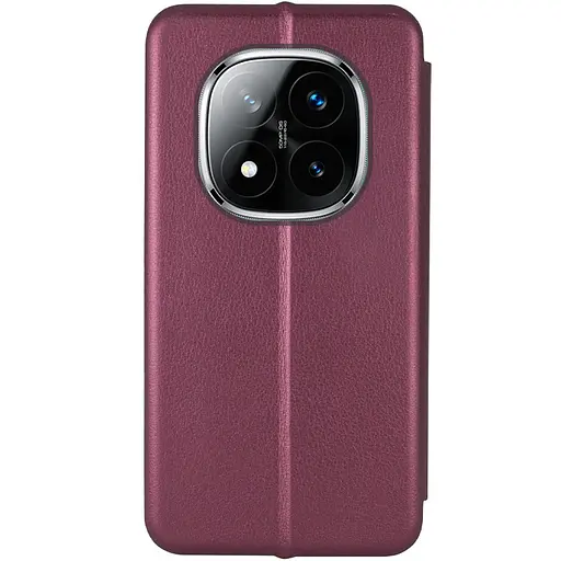 Шкіряний чохол-книжка Epik Classy для Xiaomi Redmi Note 14 Pro 5G / 14 Pro+ 5G Бордовий - фото 3