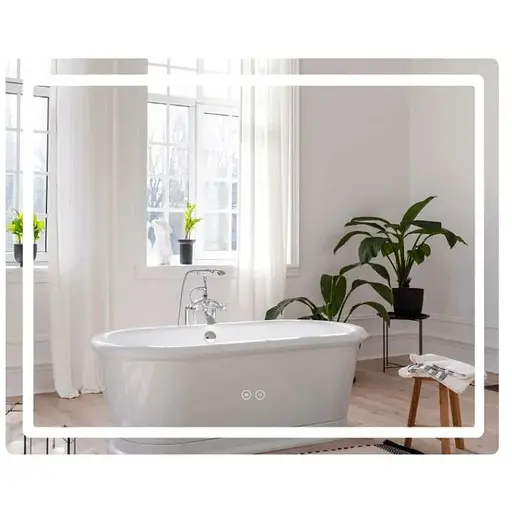 Зеркало Qtap Mideya с антизапотеванием (DC-F910) 1000х800 QT2078F910W - фото 1