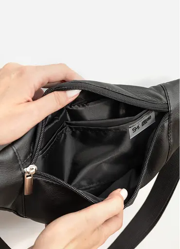 Поясна сумка бананка Sambag Soho BSH чорний 33 х 14 см (82111001) - фото 4