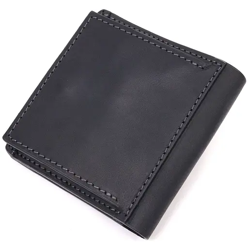 Кожаный кошелек Grande Pelle 9.5х10х1.5 см acs0023999 - фото 2