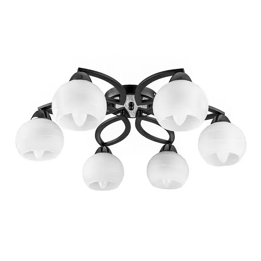 Люстра стельова Brille класична в зал E27 60W CH (LK-558C/6)