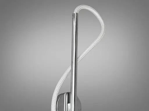 Сучасний, стильний світлодіодний світильник шланг потужністю 14Вт, хром - фото 3