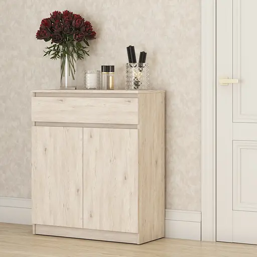 Тумба для взуття MebelStar Нео 80x35x95 см Аляска сірий (MBS-1240) - фото 1