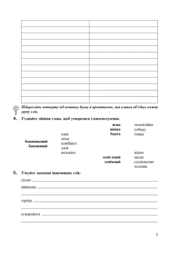 Українська мова. 8 клас. Робочий зошит. Видання шосте, доповнене та перероблене - фото 4