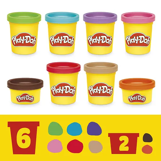 Набор для творчества Hasbro Play-Doh Set Build and Shape с массой для лепки (G0345_G0347) - фото 5