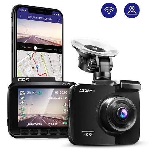 Автомобильный видеорегистратор AZDOME 4K Dash Cam GS63H - фото 5
