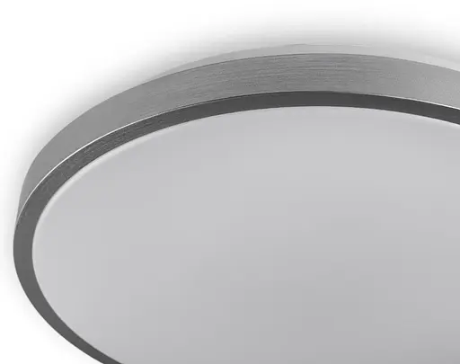 Cветильник RING матовый 60W 395*60мм 3000К-6500К из ОК серебряный - фото 2
