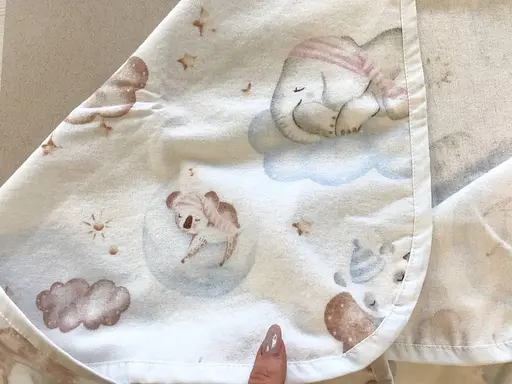 Байковое полотенце Moontime "Звери на облаках" - фото 3