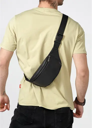 Чоловіча поясна сумка бананка Sambag 30,5х14 см 000148030 - фото 5