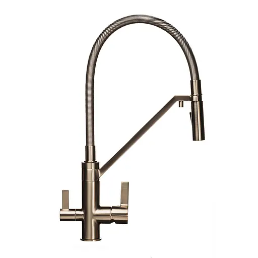 Смеситель для кухни под осмос Topaz Sardinia TS 8812-H24-PVD-S Нержавеющая сталь - фото 1