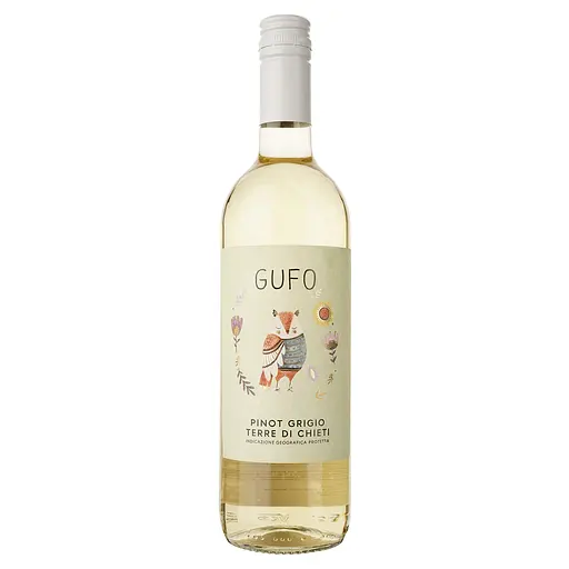 Вино Gufo Pinot Grigio Terre Di Chieti, белое, сухое, 0,75 л - фото 1