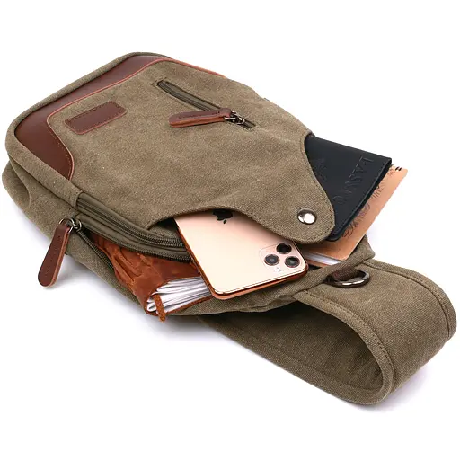 Сумка через плечо мужская Vintage 20х32х6,5 см sum0020094 - фото 5