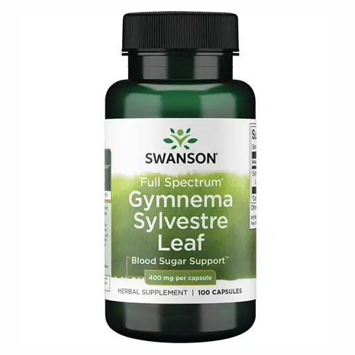 Гимнема сильвестра Swanson Full Spectrum Gymnema Sylvestre Leaf 400 мг 100 капсул