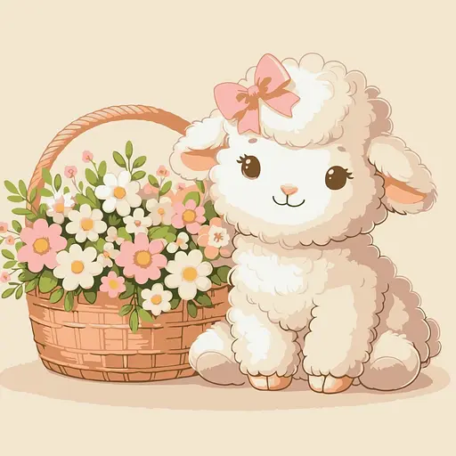 Картина по номерам "Волшебный ягненок" Art Craft 15599-AC 30х30 см - фото 1