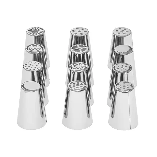 Набор из 12 кондитерских насадок из нержавеющей стали, Kitchen Master 87803 - фото 3