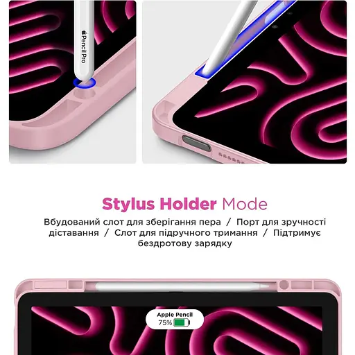 Чохол-книжка ArmorStandart Y-Type Pen для Apple iPad 10th Gen 10.9" (2022)/iPad 11 (2025) Pink (ARM77505) [133703] - фото 9