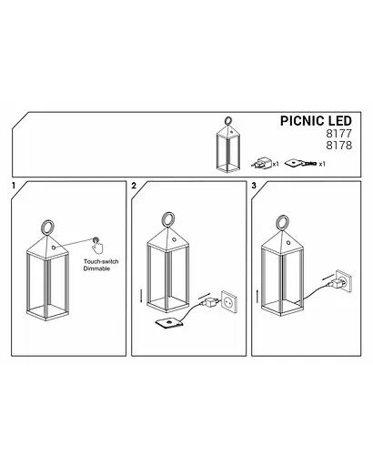 Вуличний світильник Nowodvorski 8177 Picnic led - фото 6