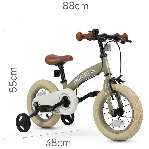 Велосипед-биговел Qplay Miniby 3в1 12&quot; Grey-Green (CB02MiniBy12Grey-Green) - фото 2