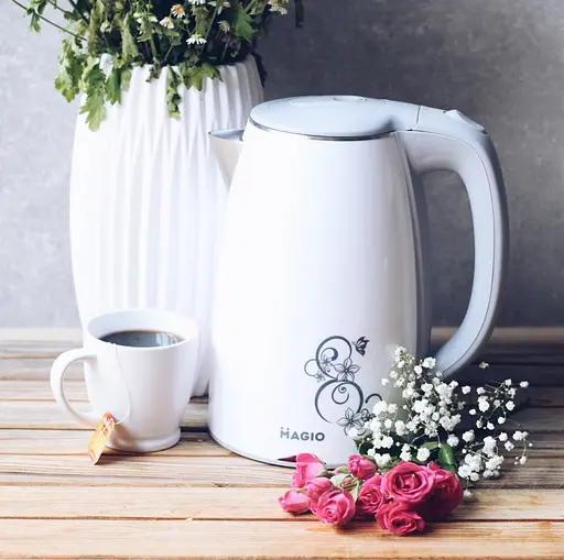 Електрочайник-термос Magio МG-512 1,7 л 2200 Вт диск, двошаровий корпус з нержавіючої сталі - фото 2