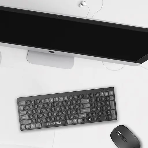 Клавіатура OfficePro SK985B Wireless/Bluetooth Black (SK985B) - фото 6