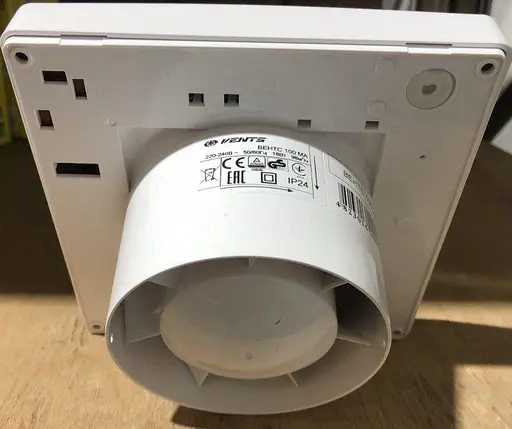 Вентилятор бытовой вытяжной Vents 100 МА с жалюзями Белый 30412 - фото 4