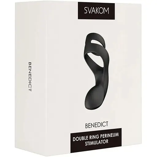 Двойное эрекционное кольцо Svakom Benedict Black - фото 7