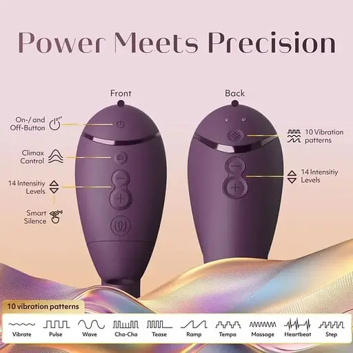 Вібратор кролик Womanizer Next Duo (Dark Purple) - фото 5