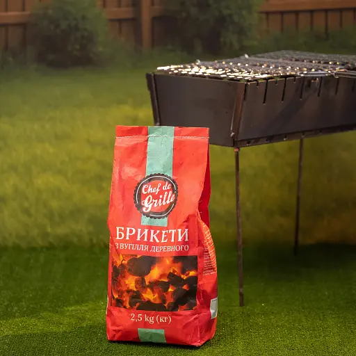 Брикет древесноугольный Chef de Grille 2.5 кг. - фото 2
