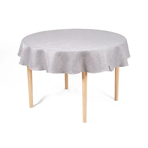 Скатертина кругла Sonex Jordan Ø140 см сіра (SO102567) - фото 2