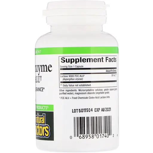 Ензим Лактази Lactase Enzyme Natural Factors 9000 FCC ALU 60 Капсул - фото 2