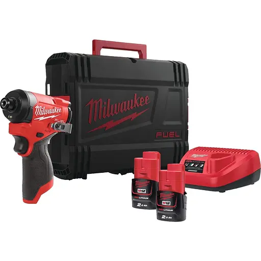 Гвинтоверт ударний акумуляторний Milwaukee M12 FID2-202X 12В АКБ 2х2 А/год 0-4000 об/хв 170 Нм 1/4" ЗП C12C жилет кейс