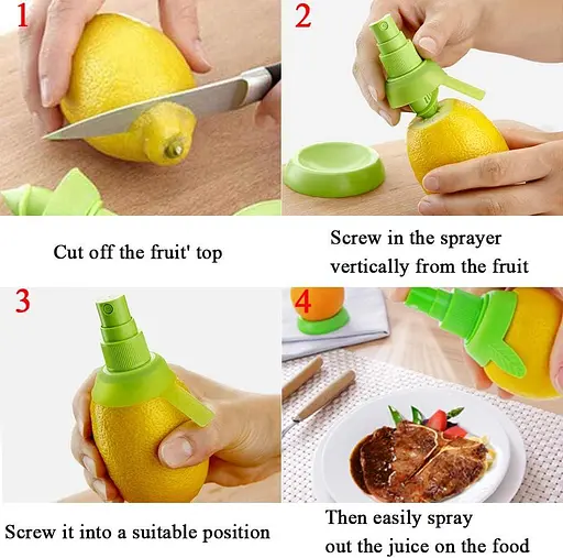 Соковыжималка-спрей дозатор насадка экстрактор лимонного сока распылитель для цитрусовых, Kitchen Master 85303 - фото 5