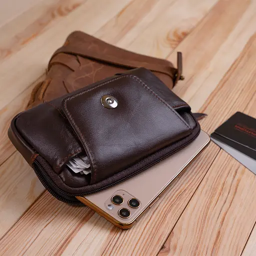 Чоловіча сумка Vintage 10,5х17х1,5 см acs0022469 - фото 4