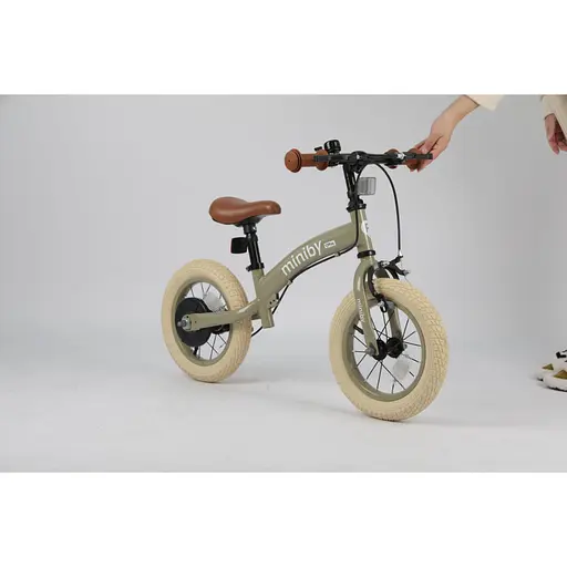 Велосипед-биговел Qplay Miniby 3в1 12&quot; Grey-Green (CB02MiniBy12Grey-Green) - фото 5
