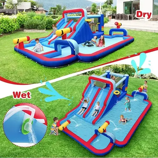 Надувний парк Costway Fun Kids із водними гірками (без вентилятора) - фото 4