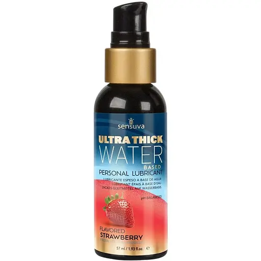Густа змазка на водній основі Sensuva UltraThick Water-Based Strawberry (57 мл)