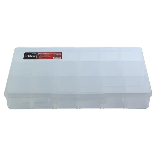 Органайзер пластиковий прозорий Ultra 18 відсіків 310×200×50мм 7417082 - фото 3