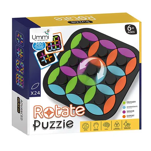 Настольная интерактивная игра Ummi 22049 Rotate Puzzle Черный - фото 5