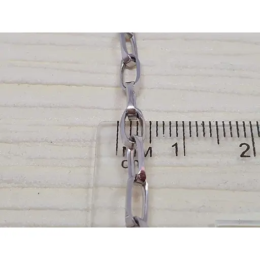 Срібний ланцюжок Аметист Якірне 39003Р 55 - фото 3