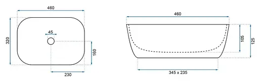 Умивальник Rea Belinda terazzo накладний REA-U6933, Цветной - фото 7